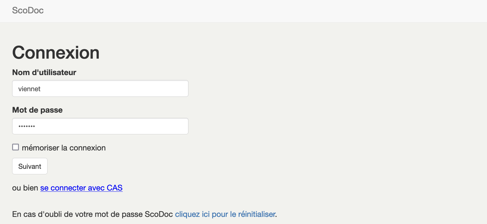 login scodoc avec CAS